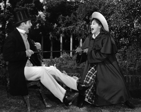 Louis Jourdan and Leslie Caron in a scene from GIGI, 1958.